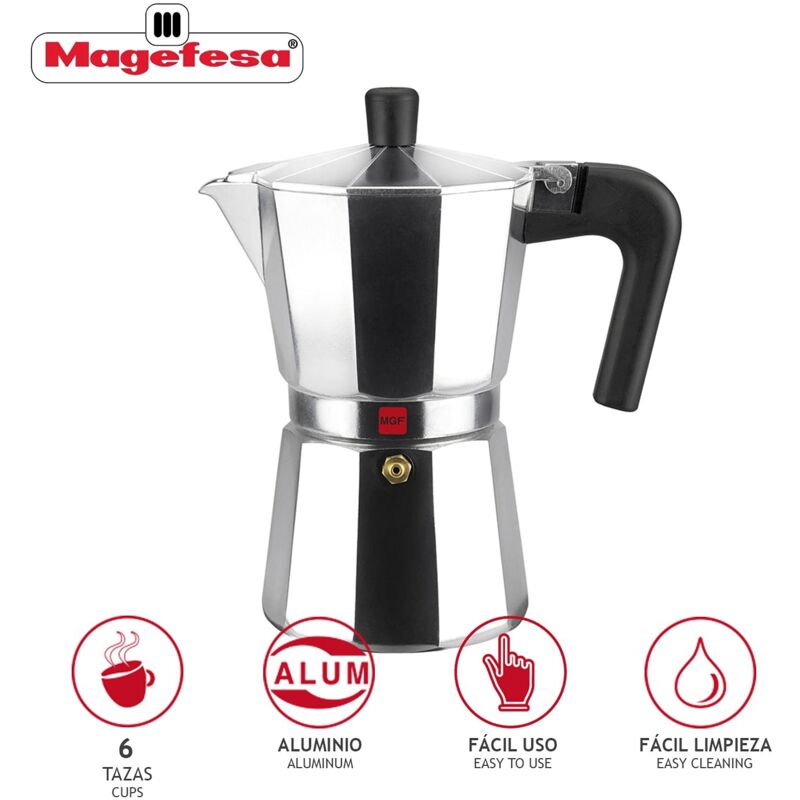Cafetera italiana 06tz alu kenia Magefesa