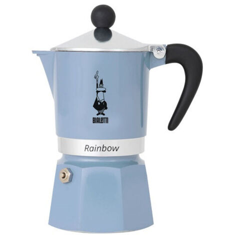 Cafetera Bialetti Primavera Rainbow 6tz Azul