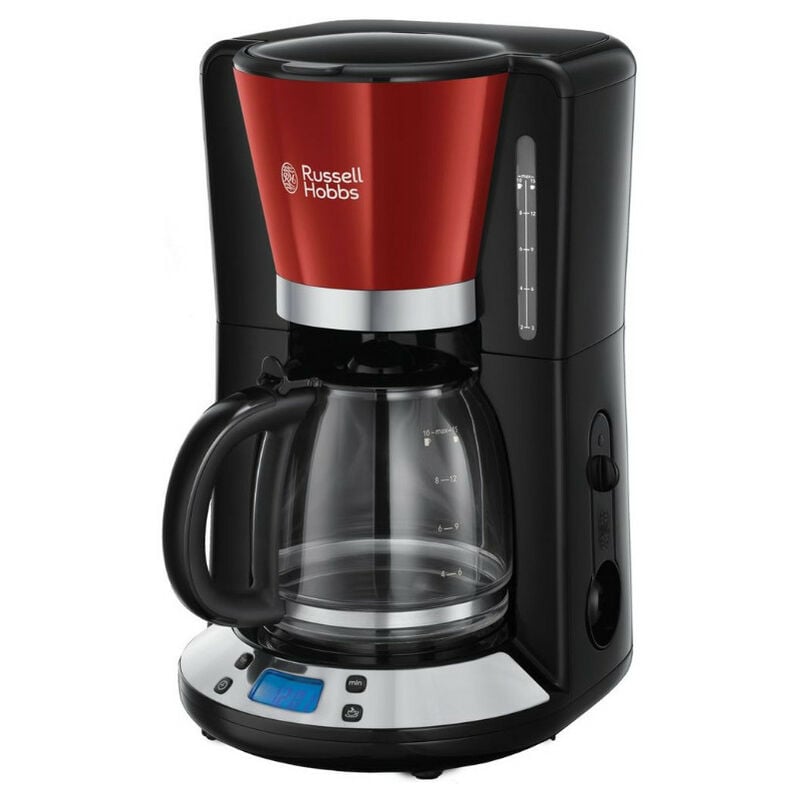 Russell Hobbs - cafetera filtro programable 15 tazas 1100w roja - 24031-56