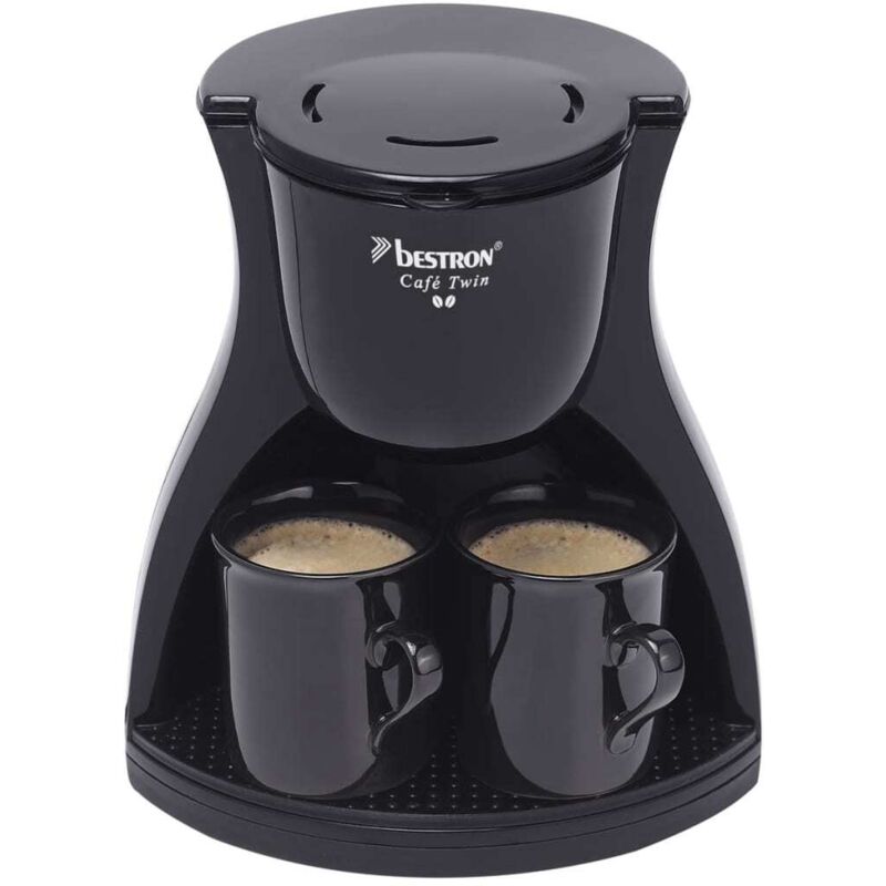 Bestron - Cafetera Con Dos Tazas Acm8007Be, 450 V En Oferta Bestron - Cafetera Negra De 2 Tazas 450W. - Acm8007Be