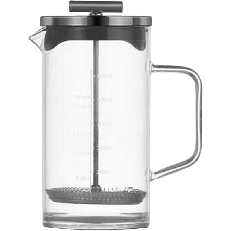 Cafetera Con Filtro De Acero Inoxidable De Alta Densidad Prensa De Café De Vidrio De Borosilicato Resistente Al Calor Base Engrosada, 20 Oz En Oferta Lifcausal - Cafetera Con Filtro De Acero Inoxidable De Alta Densidad Prensa De Café De Vidrio De Borosilicato Resistente Al Calor Base Engrosada, 20