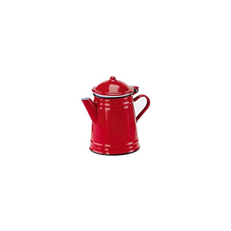 Cafetera conica roja 1 l18x18 cm