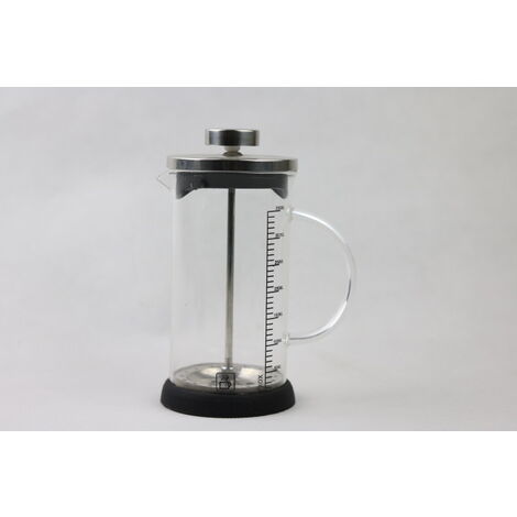Cafetera de acero inoxidable Cafetera de viaje Cafetera Cafetera Prensa francesa Cafetera de doble filtro de vidrio 600 ml, herramientas de cocina prácticas