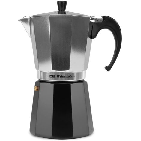 Cafetera italiana full induction con interior pulido con tratamiento  especial antióxido - Jata