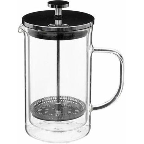 Cafetera de cristal Cléa de 600 ml con doble pared