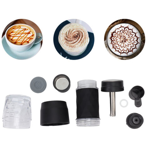 Cafetera de émbolo portátil para granos de café y cápsulas de viaje [18 bar] Cafetera manual compacta para camping y actividades al aire libre [80 ml] [120 ml] Máquina de espresso ligera y portátil [5