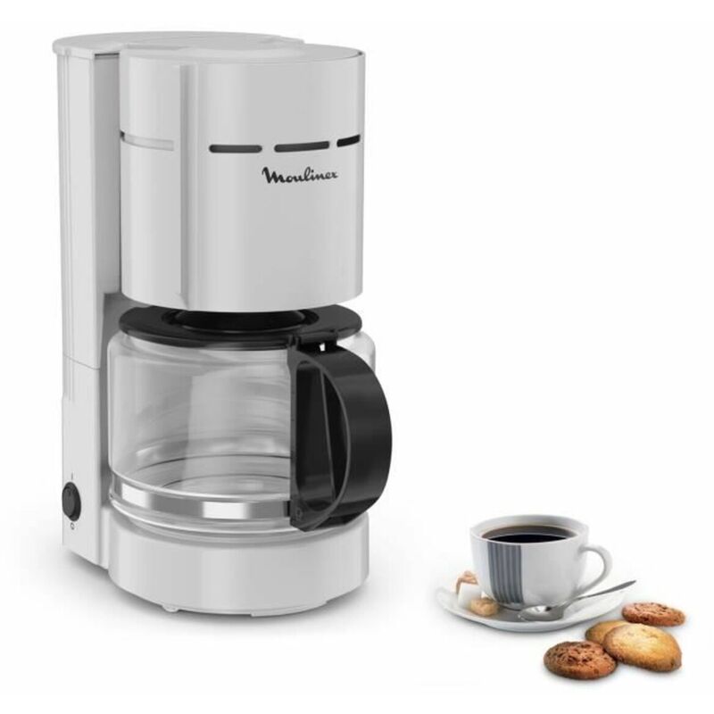 Moulinex - Cafetera de Goteo Blanco 800 w 1,1 l