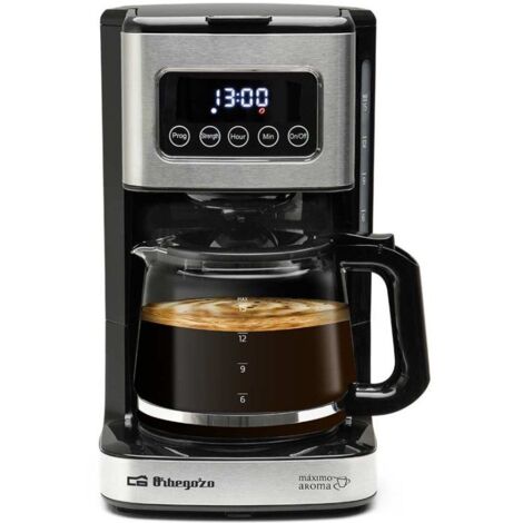 Cafetera de Goteo Orbegozo CG 6015/ 15 Tazas/ Negra