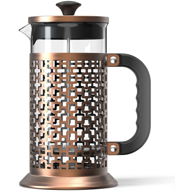 Cafetera De Doble Pared, Resistente Al Calor, De Vidrio De Borosilicato, Con Filtro De Acero Inoxidable De Alta Densidad, Tipo 1 En Oferta Lifcausal - Cafetera De Doble Pared, Resistente Al Calor, De Vidrio De Borosilicato, Con Filtro De Acero Inoxidable De Alta Densidad, Tipo 1