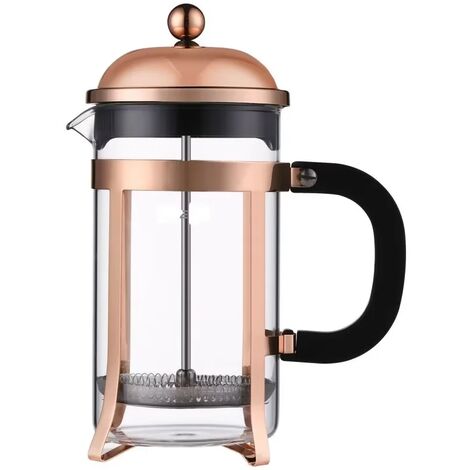 Cafetera de prensa francesa, cafetera francesa, tetera, cafetera, utensilios de café, olla para preparar a mano