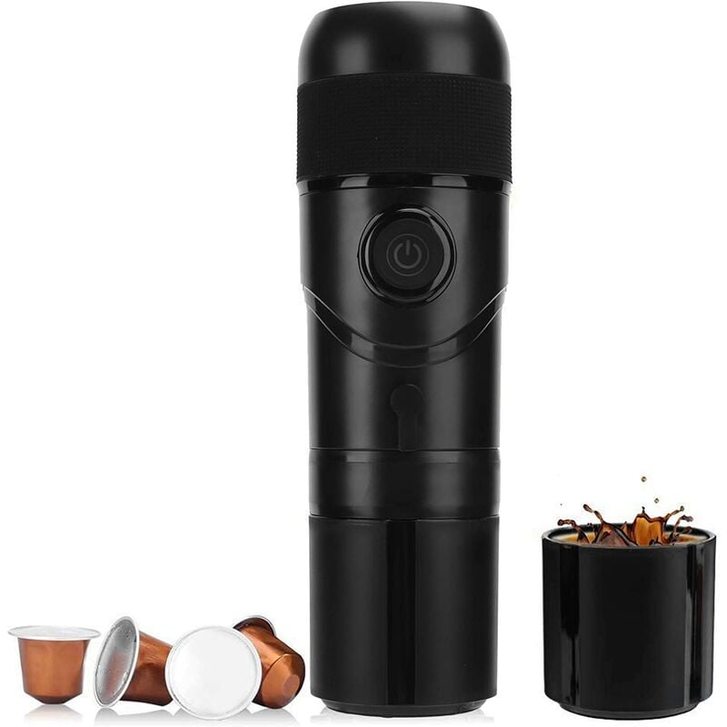 Cafetera Eléctrica, Usb/Encendedor De Cigarrillos, Máquina De Café Portátil Con Autocalentamiento Con Cápsula De Café Reutilizable, Apta Para Coche, En Oferta Regalos - Cafetera Eléctrica, Usb/Encendedor De Cigarrillos, Máquina De Café Portátil Con Autocalentamiento Con Cápsula De Café Reutilizable, Apta