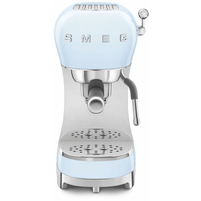 Smeg - Cafetera Express de Brazo ECF02PBEU Azul 1,1 l