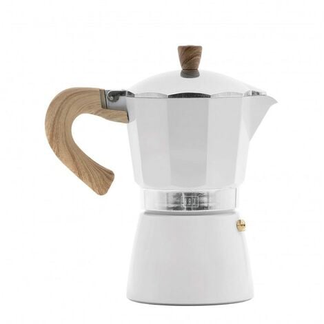 CAFETERA EXPRESS HOLA BLANCO ALUMINIO 9 TAZAS