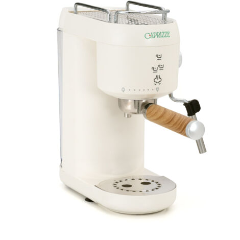 Cafetera Express Semiautomática Caprizze Hikari 1400 W 20 Bares con Vaporizador y Espumador USB incluido Color Blanco Mate
