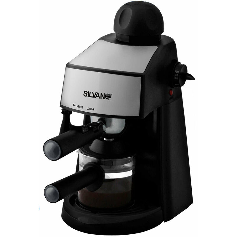 Silvano - Cafetera Expresso 4 Tazas Con Espumador Integrado 800W 240 Ml Presión De 3.5Bar