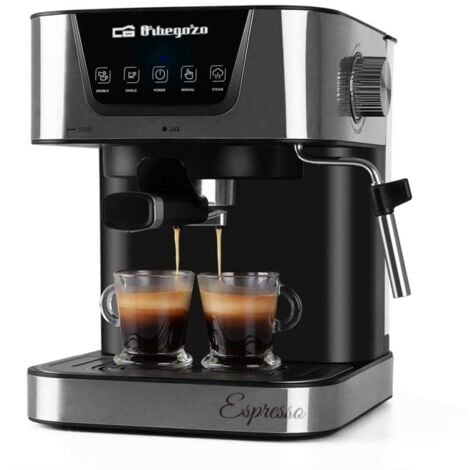 Cafetera Expresso Automática 20 Bares ORBEGOZO EX 6000 con Espuma