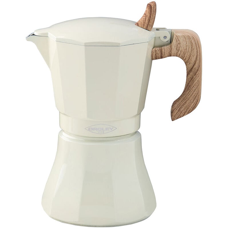 ''MACHINE À Café En Aluminium De 6 Tasses Modele: ''''PETRA'''' Oroley Couleur Crème.''