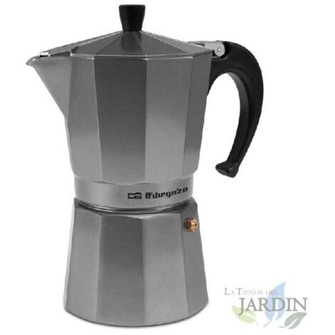 Cafetera Italiana Aluminio Silver 9 Tazas, cafetera espresso, café
