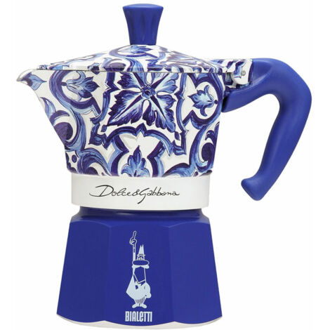 Cafetera Italiana Bialetti MOKA D&G BLU MEDIT. 3T Azul Aluminio 3 Tazas