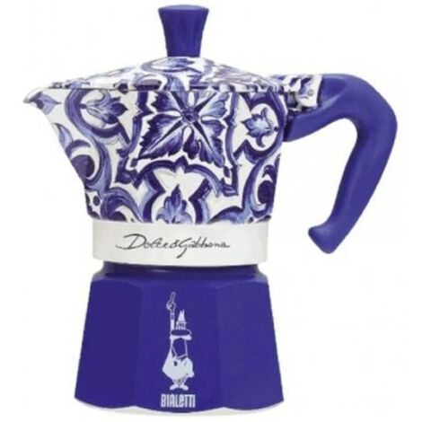 Cafetera Italiana Bialetti MOKA D&G BLU MEDIT. 6T Azul Aluminio 6 Tazas