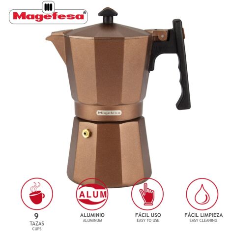 Cafetera italiana induccion 09tz alu cobre jamaica magefesa