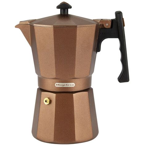 CAFETERA ITALIANA INDUCCION 09TZ ALU COBRE JAMAICA MAGEFESA