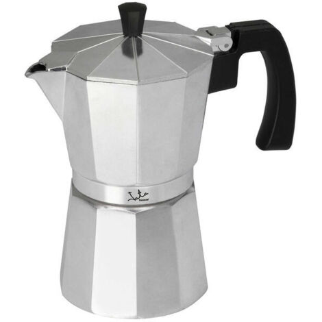 Cafetera Italiana JATA CCA9 Aluminio 9 Tazas Plateado
