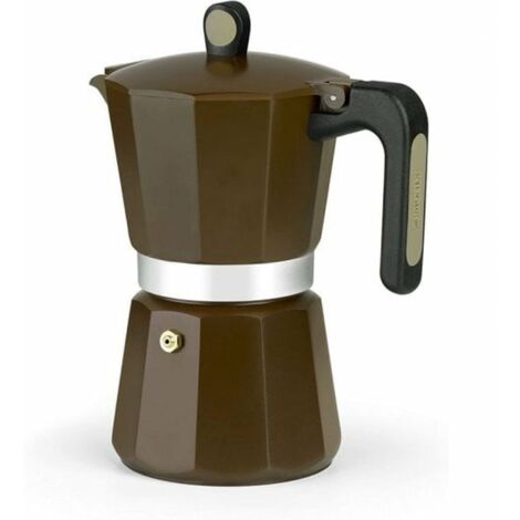 Cafetera Italiana Manual BRA M671009 Marrón