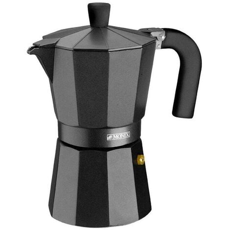 CAFETERA MONIX-BRA VITRO-NOIR M640006 6 TAZAS BLACK