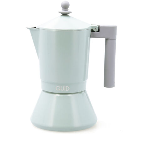 Cafetera Italiana Quid Ozon Verde Metal 9 Tazas