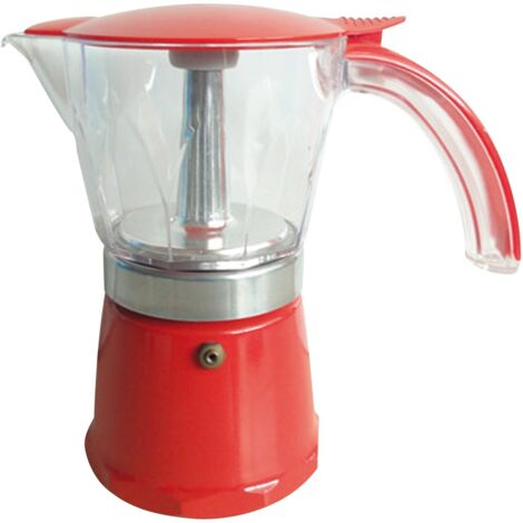 Cafetera italiana roja INCASA