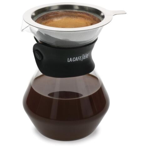 Cafetera la-cafetiere glass coffee dripper filtro reutilizable