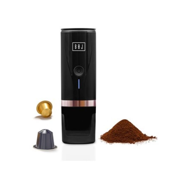 Cafetera portatil a bateria usb 80 ml negra boj