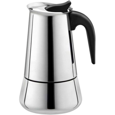Cafetera Ulisem Espresso, Cafetera de Estufa, Cafetera Espresso Italiana, Acero Inoxidable 100 ml