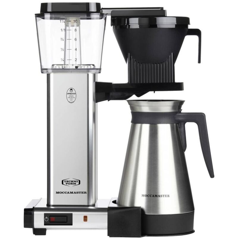 Moccamaster KBGT 741 Aluminium Poli Argent - Machine à café filtre avec thermos