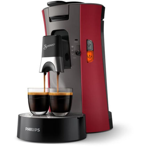 Cafetière à dosette Philips Senseo® Select CSA240/91 1450 W Rouge intense et gris cachemire