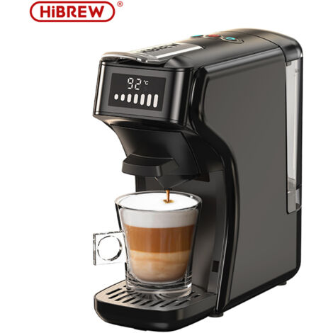 Cafetière à dosettes 6 en 1 – Réservoir 600 ml – Extraction 19 bars – Modes froid/chaud – Compatible Kcup/Nes/DG/Espresso – Noir