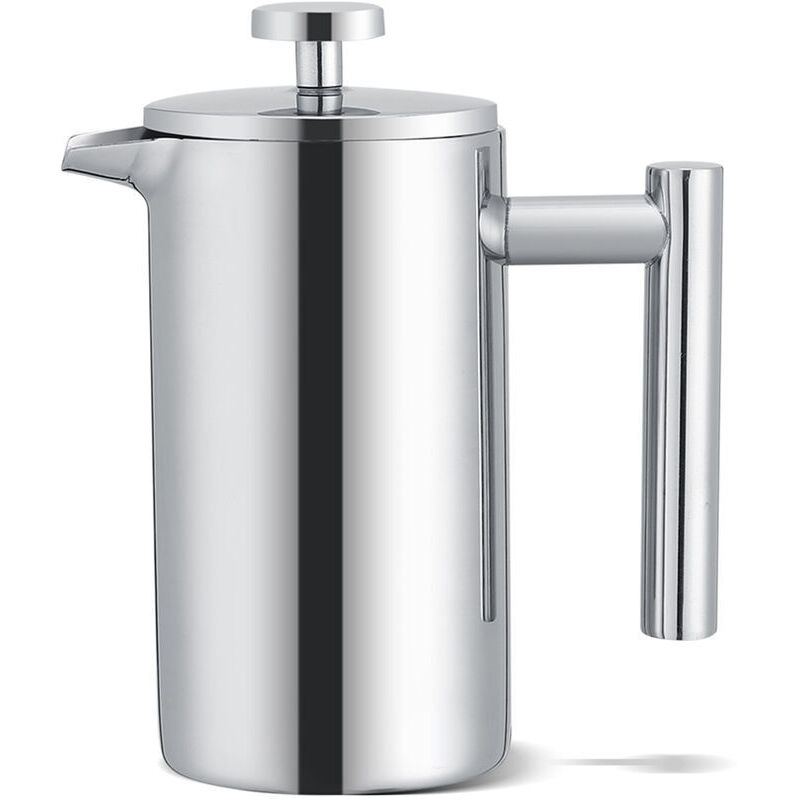 Serbia - Cafetière à presse française en acier inoxydable 350 ml, cafetière à presse française avec triple filtre