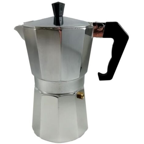 Cafetière - Aluminium - 6 Tasses - Gris - Non compatible lave-vaisselle - Pour adultes