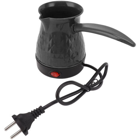 Cafetière électrique 500ML, chauffe rapide 600W, double protection, poignée amovible, portable, prise EU 220V, noir