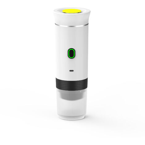 Cafetière électrique automatique à chauffe-eau, idéale pour la maison, idéale pour les activités de plein air, blanche