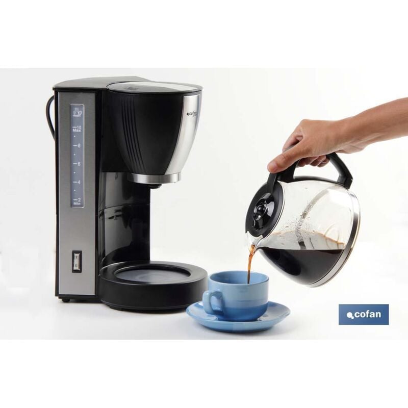 Cofan - Cafetière filtre électrique 870w 10 tasses modèle Margot