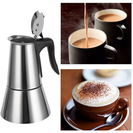 Cafetière Électrique Inox 300ml Marque [A remplir] Modèle CAF300 Argent Sécurisée à Finition Anti-Fuite