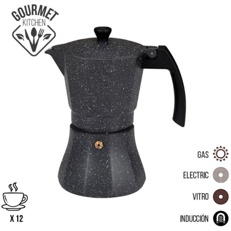 Cafetière En Aluminium 12 Tasses Pour Induction. Edm