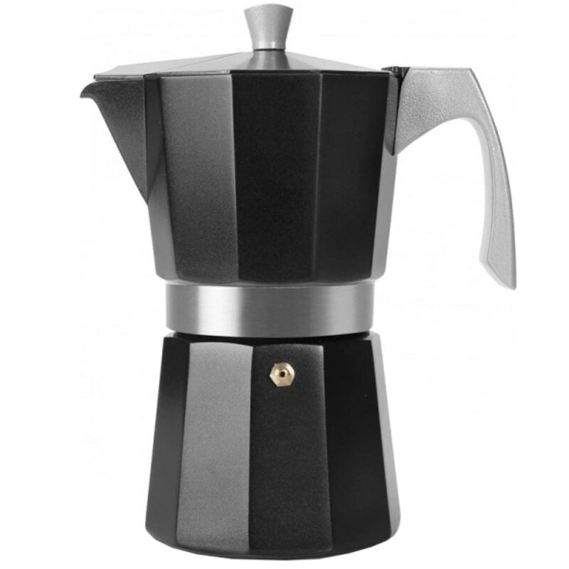 Ibili - Cafetière induction aluminium noire 12t. 623112