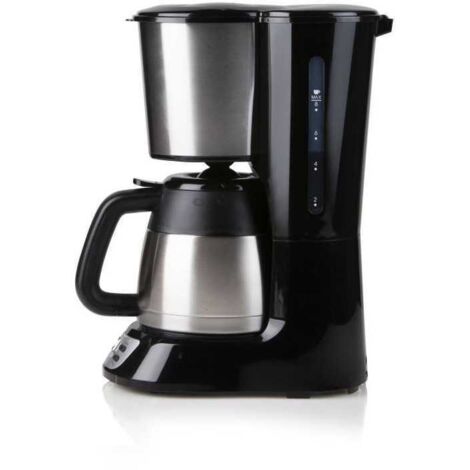 Cafetiere filtre - DOMO - DO709K - 1000 W - 1 L - 8 tasses - Ecran LCD - Minuteur 24 h - Acier inoxydable