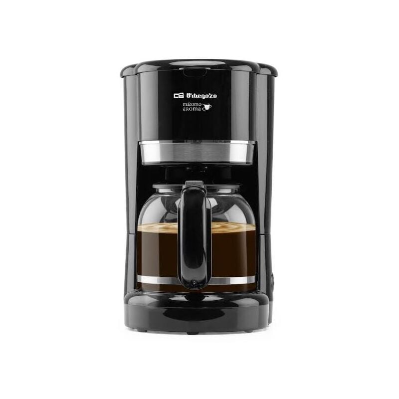 Cafetière filtre Orbegozo CG4027N, 15 tasses, verseuse 1,5 L, passe au lave-vaisselle, arrêt automatique, 900 W noir