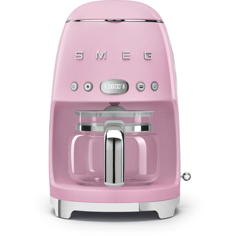 Cafetière filtre programmable 10 tasses 1050w rose Smeg DCF02PKEU