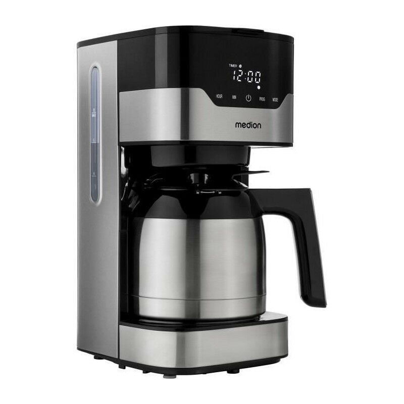 Medion - Cafetiere filtre programmable avec carafe md 18458 - isotherme - 900W - 1,2 l