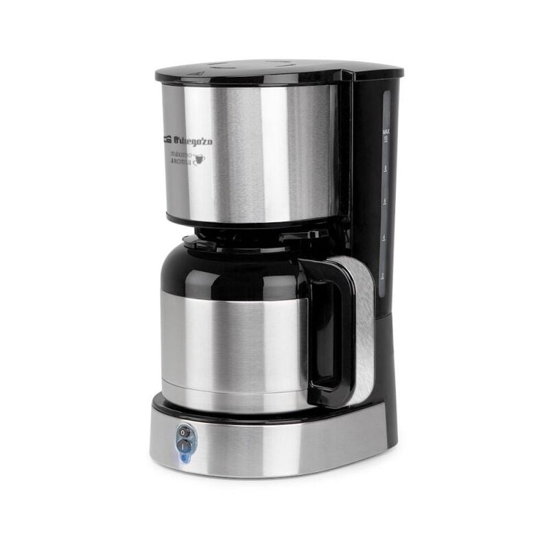 Cafetière à filtre 10-12 tasses 800W. Capacité 1 Litres. Maintient le café au chaud pendant 30 min